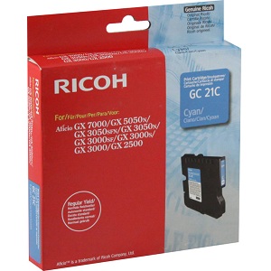Ricoh 405533 Cyan Ink Cartridge