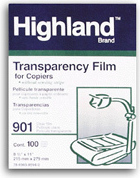 3M Highland 901 Transparency Film for Copiers
