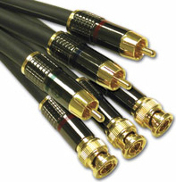 Cables To Go SonicWave RCA to BNC Component Video Interconnect Cable 6 ft.