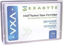 Exabyte VXA 2 and VXA 1 Data Cartridge