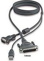Belkin 10FT OMNIVIEW ALLIN1 KVM CABLE DB25M USB HDDB15M