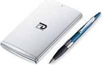 Fantom Drives 80GB 5400rpm 2.5" Titanium Mini Single-Button Backup USB 2.0 Hard Drive