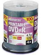 Memorex 32025610 100PK DVD-R Media