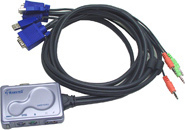 Hawking Technologies 2-Port KVM Switch With Audio &amp; Microphone