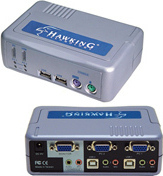 Hawking Technologies 2 Port USB PS2 KVM Switch