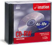 Imation 16950 5PK CD-RW Media