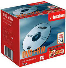 Imation 17263 10PK DVD-RW Media