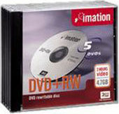 Imation 17345 5PK DVD-RW Media