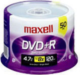 Maxell 634053 50PK DVD-R Media
