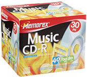 Memorex 15407030 30PK CD-R Media