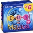 Sony 5MCR156A 3" 5PK CD-R Media