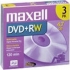 Maxell 634043  3PK DVD-RW Media