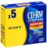 Sony 5CDRW650HS/V  5PK CD-RW Media