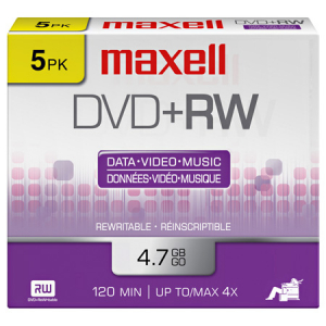 Maxell 634045 DVD+RW Discs
