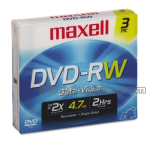 Maxell 635123 DVD-RW Discs