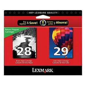 Lexmark 18C1590 Black and Color Return Program Ink Cartridge 2 Pack