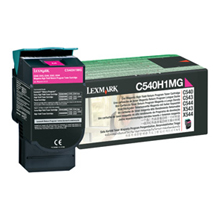 Lexmark C540H1MG Magenta High Yield Return Program Toner Cartridge