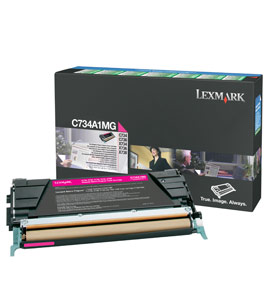 Lexmark C734A1MG Magenta Return Program Toner Cartridge