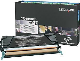 Lexmark C736H1KG Black High Yield Return Program Toner Cartridge