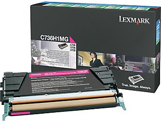 Lexmark C736H1MG Magenta High Yield Return Program Toner Cartridge