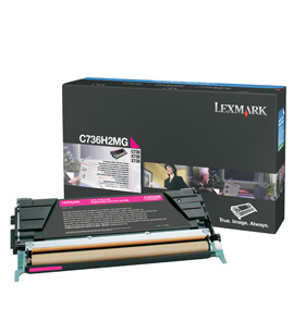 Lexmark C736H2MG Magenta High Yield Toner Cartridge