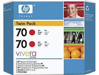HP CB347A Red Ink Cartridge 2-pack