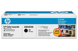HP CB540AD Dual Pack Print Cartridge