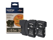 Brother LC612PKS Black Ink Cartridges 2-Pack