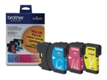 Brother LC613PKS Color Ink Cartridge 3-Pack