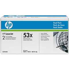 HP Q7553XD Black Toner Cartridge Dual Pack