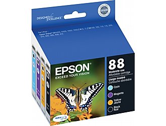 Epson T088120-BCS 88 Moderate-Capacity Combo Ink Cartridges