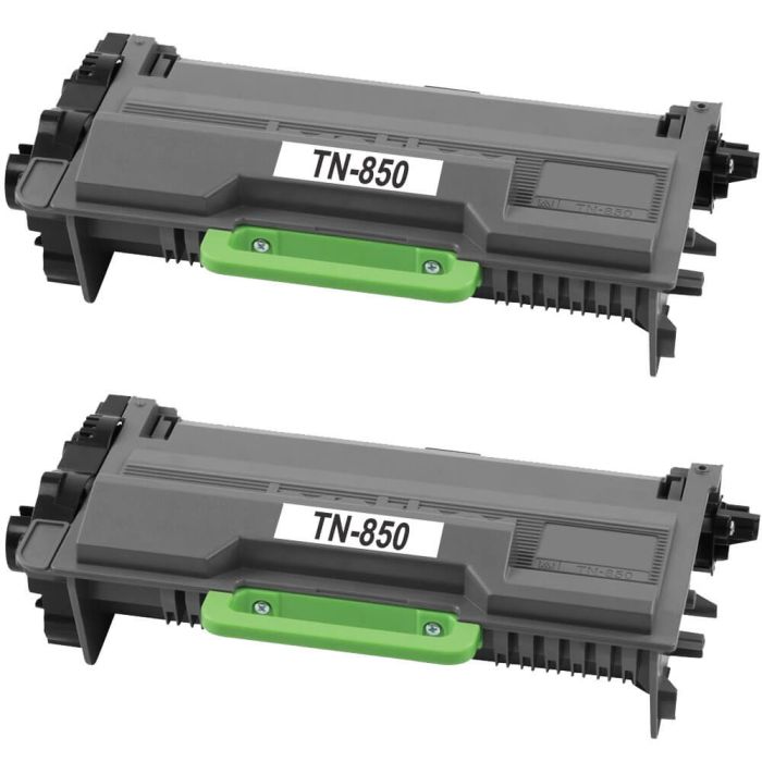 TN-850 2-Pack High Yield Black Toner Cartridge; Yield: 8,000 pages x 2
