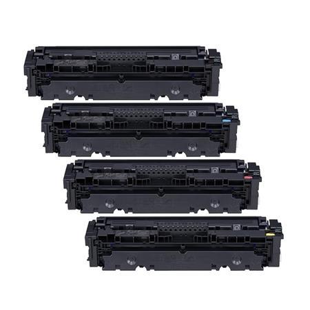 Includes High Yield 055H Black, Cyan, Magenta, Yellow