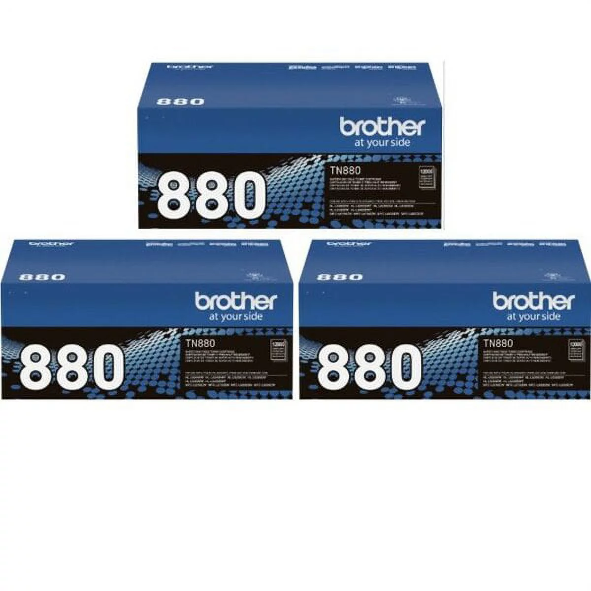 TN880 3-Pack Super High Yield Toner, Yields Approx. 12,000 pages x 3