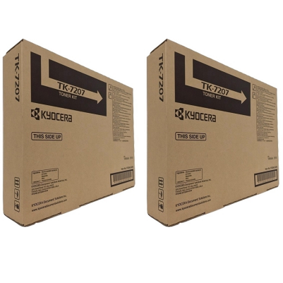 Kyocera TK7207 Black Toner Cartridge 2-Pack TK-7207 (1T02NL0US0) Black Toner 2-Pack; Yield: 35,000 pages x 2
