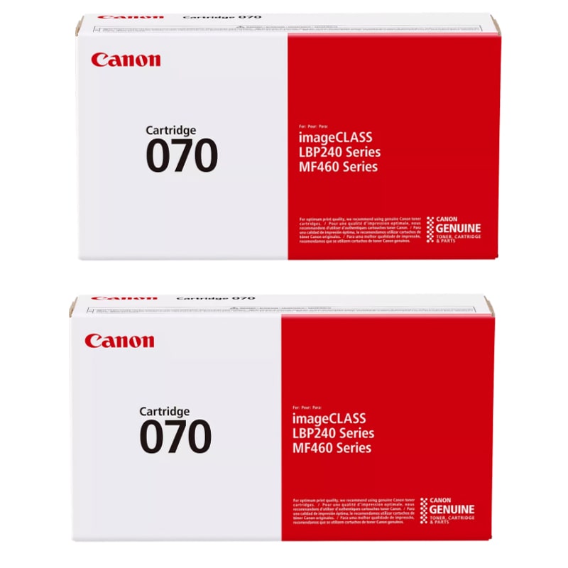 Canon 070 Black Toner Cartridge 2-Pack Compatible with MF465dw, MF462dw, LBP247dw, LBP246dw 070 2-Pack Black Toner Cartridge Compatible with MF465dw, MF462dw, LBP247dw, LBP246dw