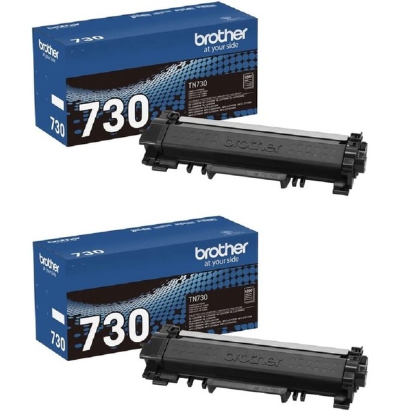Brother TN730 Toner, 1,200 Page-Yield, Black - 2 Pack TONER,TN730,STD,1200,BK, 2 Pack