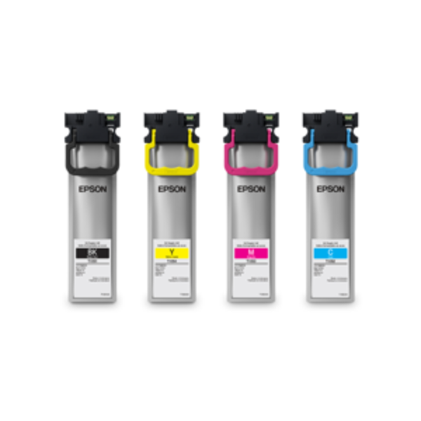 Epson High Capacity T10W1, T10W2, T10W3, T10W4, Ink 4-Pack Includes High Capacity UltraChrome T10W Black, Cyan, Magenta, Yellow
