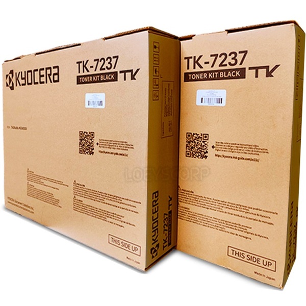 Kyocera TK-7237 Black Toner Cartridge 2-Pack TK7237 (1T02ZS0US0) 2-Pack Toner Cartridge, Includes 4 waste toner containers; Yield: 35,000 x 2 pages