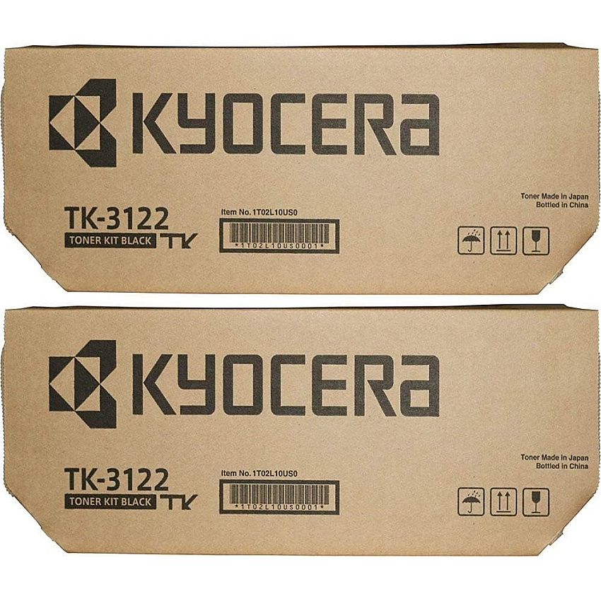 Kyocera TK-3122 Black Toner Cartridge 2-Pack