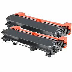 Compatible Brother TN730 Black Toner Cartridge 2-Pack