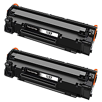 Compatible Canon Cartridge 137 2-Pack Black Toner Cartridges