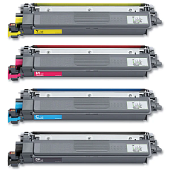 Compatible Brother TN229XXL 4-Pack Super High-Yield Toner Cartridges - Black, Cyan, Magenta, Yellow