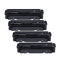 Canon 055 H High Capacity Toner Cartridge Bundle with Black/Cyan/Magenta/Yellow