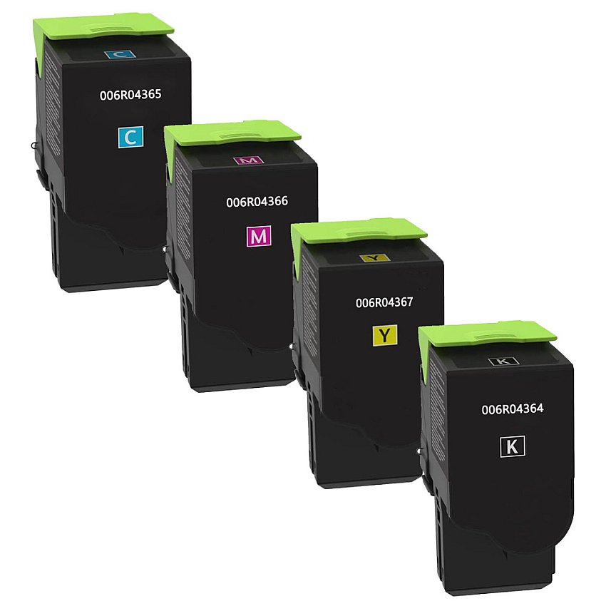 Compatible Xerox 006R04364, 006R04365, 006R04366, 006R04367 High Yield 4-Color Toner Cartridge Bundle