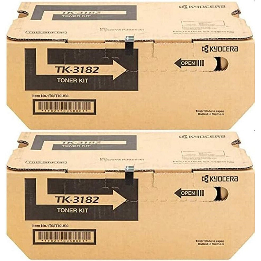 Kyocera TK-3182 Black Toner Cartridge 2-Pack