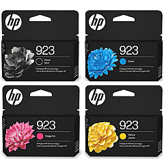 HP 923 Black, Cyan, Magenta, Yellow Ink Cartridge Bundle