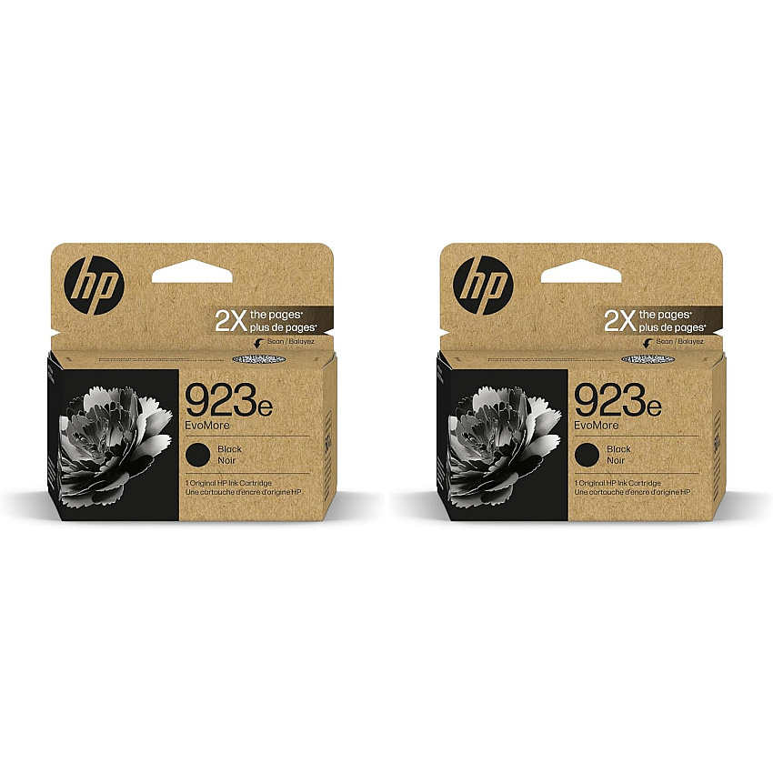 HP 923e Black EvoMore Ink Cartridge Bundle