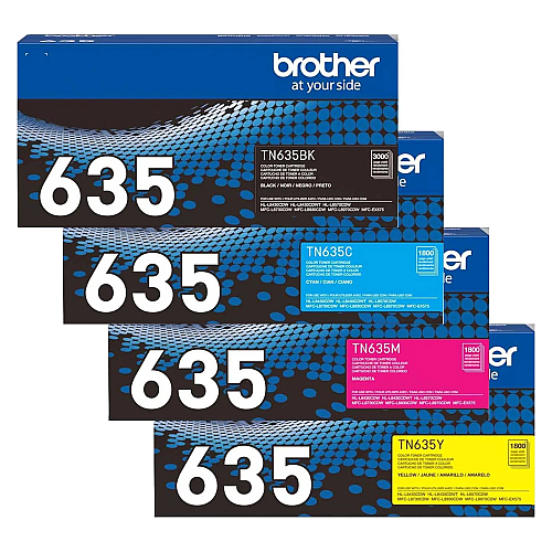 Brother TN635 Toner Cartridge 4-Pack