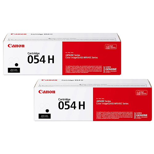 Canon 054H Black Toner Cartridge High Capacity 2-Pack, works with LBP622Cdw, LBP623Cdw, MF641Cdw, MF642Cdw, MF644Cdw